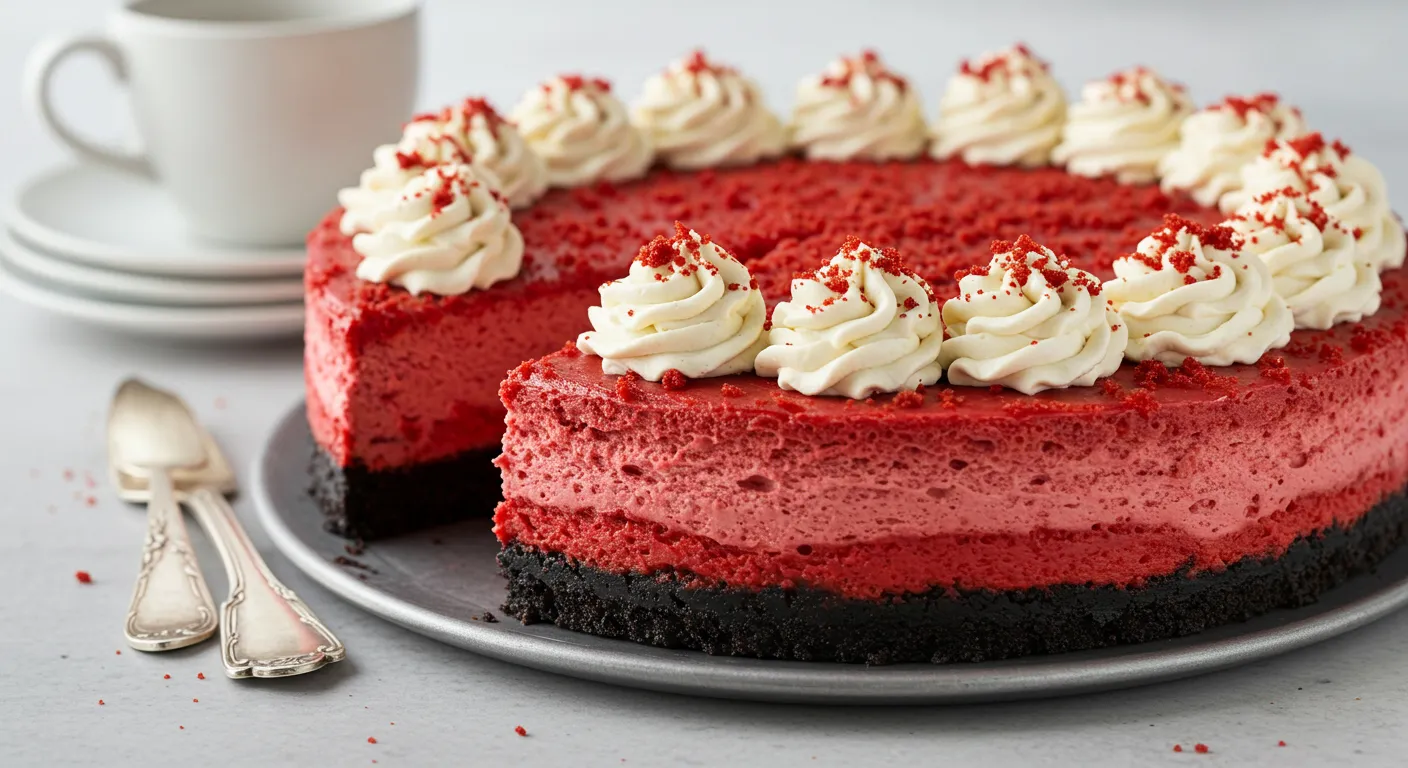 Red Velvet Oreo Cheesecake - tertiary view